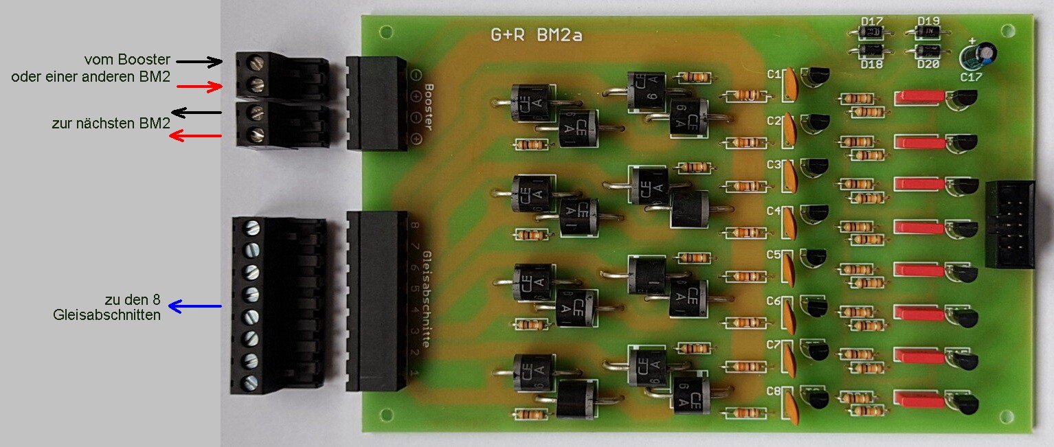 Belegtmelderplatine BM2